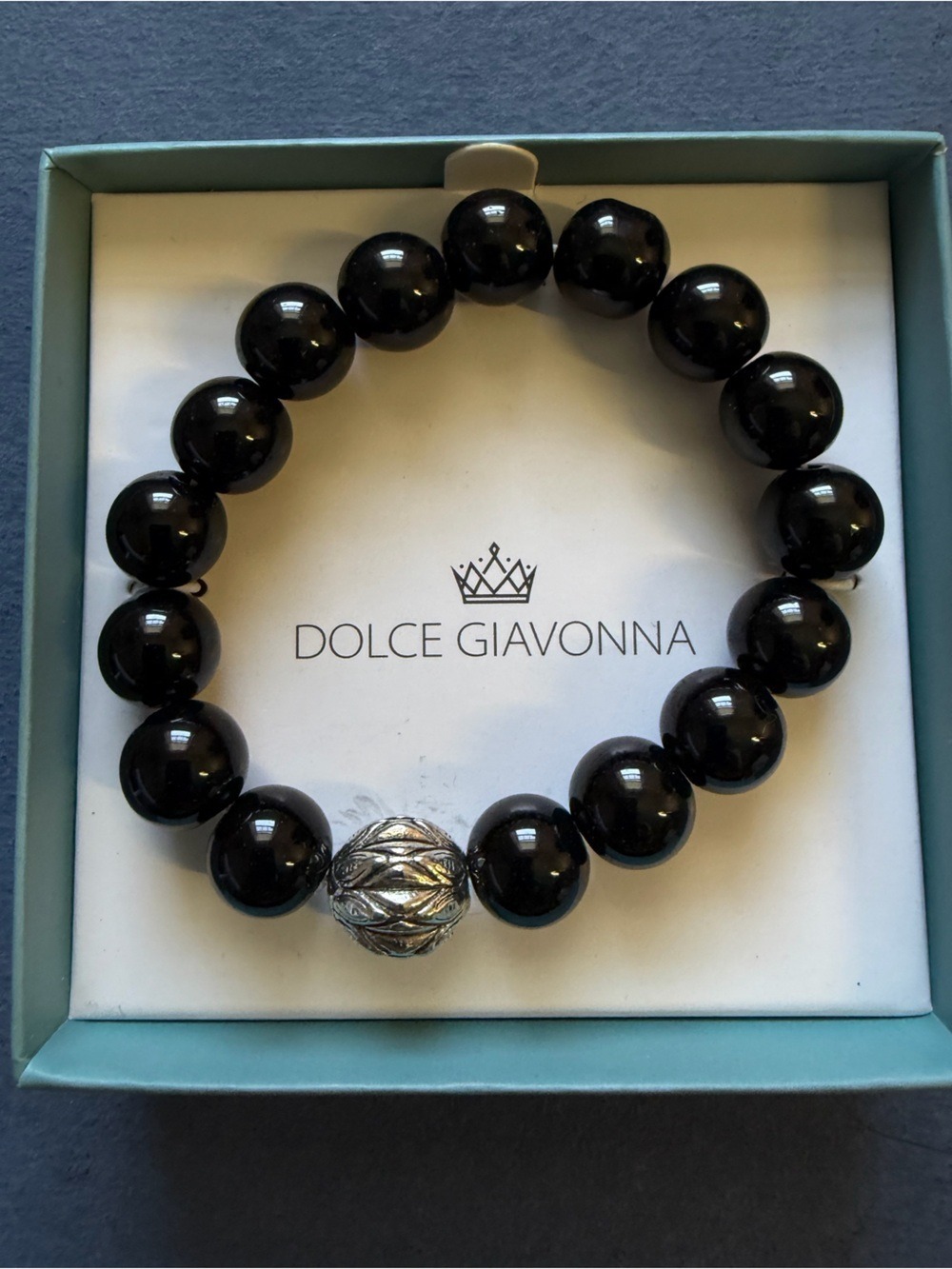 Dolce Giavonna Stone Bead Bracelet,NIB